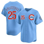 Chicago Cubs #25 Moises ballesteros Blue MWATKINS 2024 25 2nd Alternate Limited Stitched Jersey