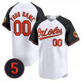 Custom Baltimore Orioles Robinson Patch Vapor Premier Limited Jersey V2 ¨C All Stitched-White MWATKINS