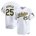 Oakland Athletics #25 Brent Rooker White MWATKINS Home Limited Player Jersey