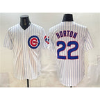 Chicago Cubs #22 Cade Horton White MWATKINS Cool Base Stitched Jersey