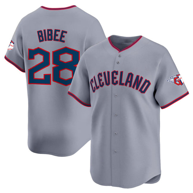 Cleveland Guardians #28 Tanner Bibee Gray MWATKINS 2025 Alternate Limited Stitched Jersey