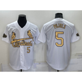 St. Louis Cardinals #5 Albert Pujols Number White MWATKINS 2022 All Star Stitched Cool Base Jersey