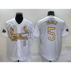 St. Louis Cardinals #5 Albert Pujols Number White MWATKINS 2022 All Star Stitched Cool Base Jersey