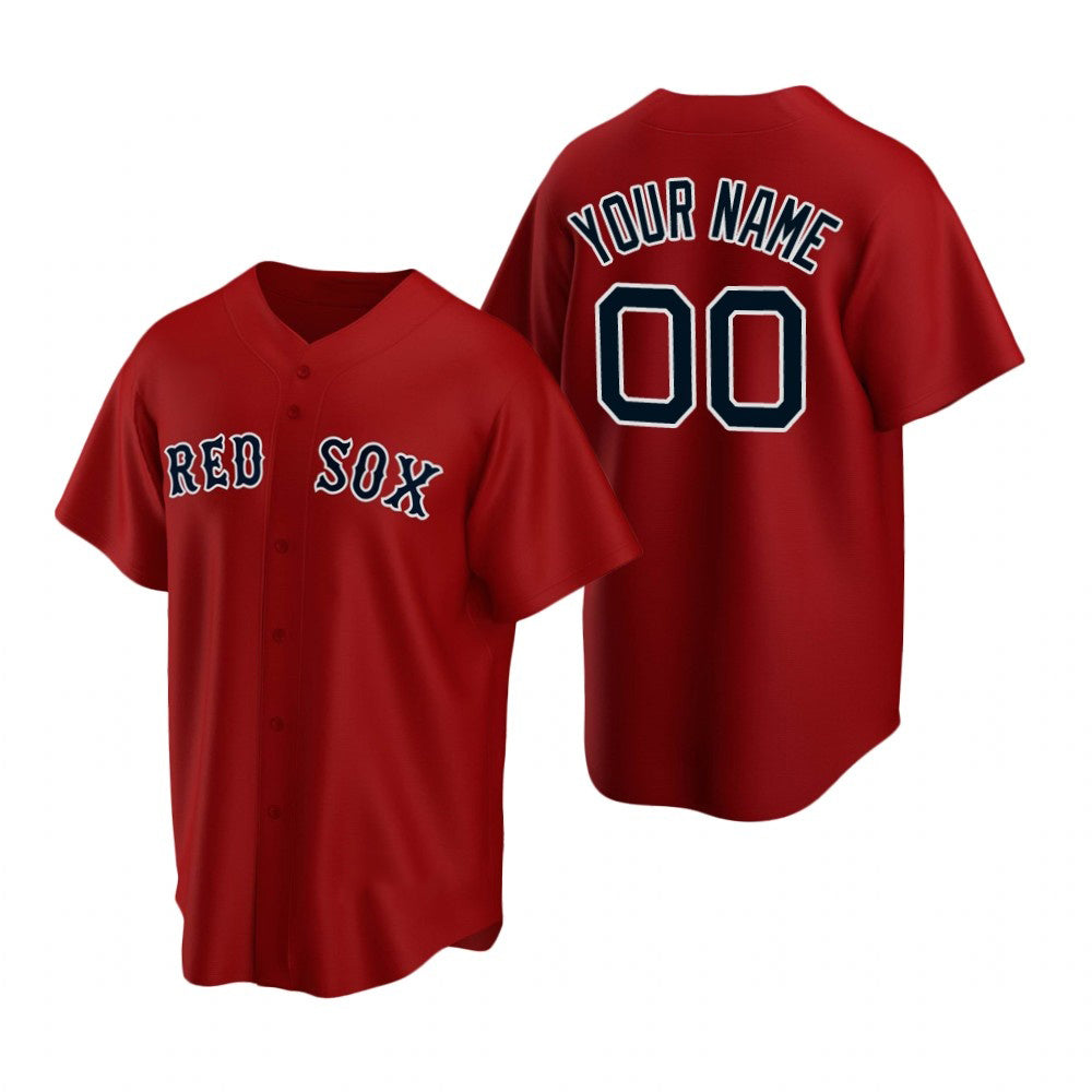 Custom Boston Red Sox Red MWATKINS Stitched Cool Base Jersey