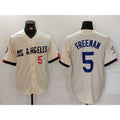 Los Angeles Dodgers #5 Freddie Freeman Number Cream MWATKINS 2024 City Connect Limited Stitched Jersey 2