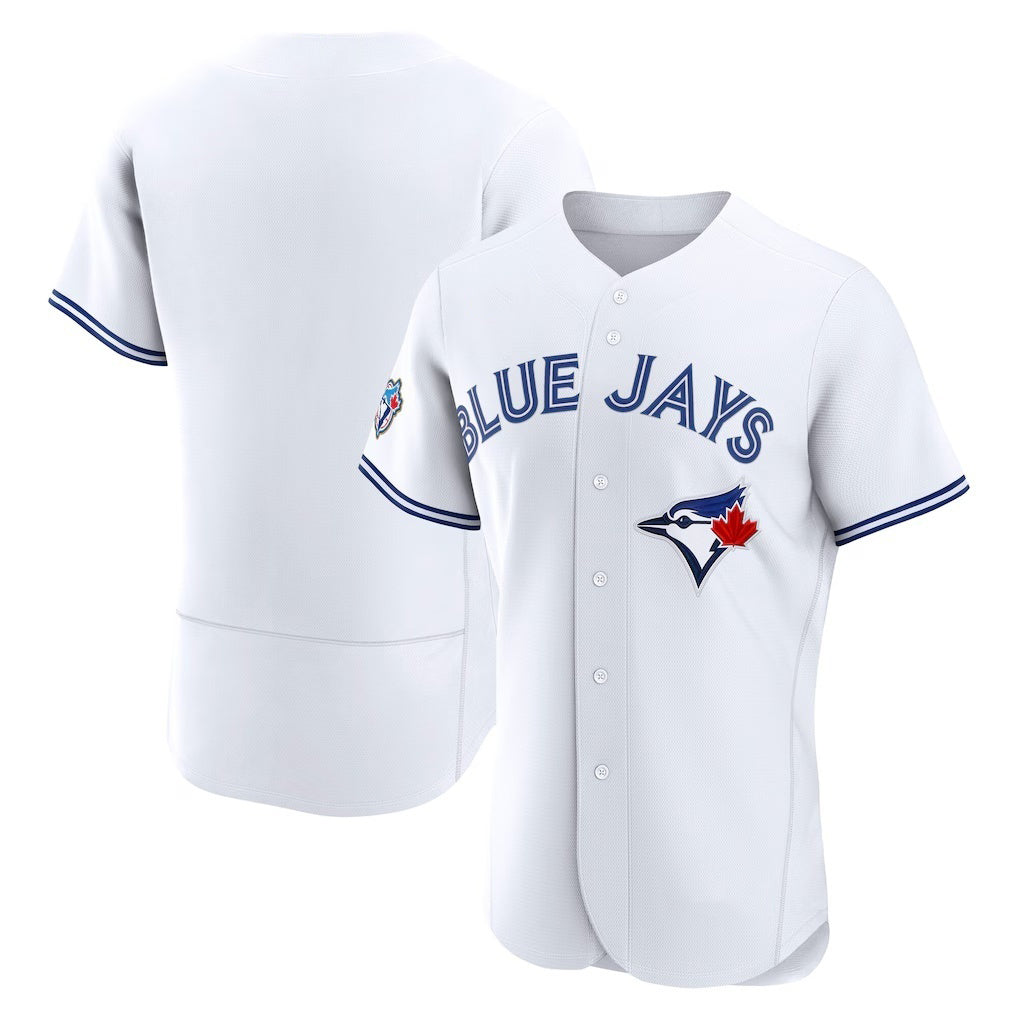 Toronto Blue Jays Blank White MWATKINS 50 Seasons Patch Stitched Jersey