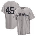 New York Yankees #45 Gerrit Cole Gray MWATKINS Road Replica Jersey
