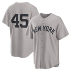New York Yankees #45 Gerrit Cole Gray MWATKINS Road Replica Jersey