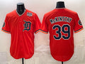 Detroit Tigers #39 Zach McKinstry Orange MWATKINS 2026 Alternate USA 250' Patch Vapor Premier Limited Stitched Jersey