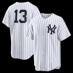 New York Yankees #13 Jazz Chisholm Jr. White MWATKINS Home Replica Jersey