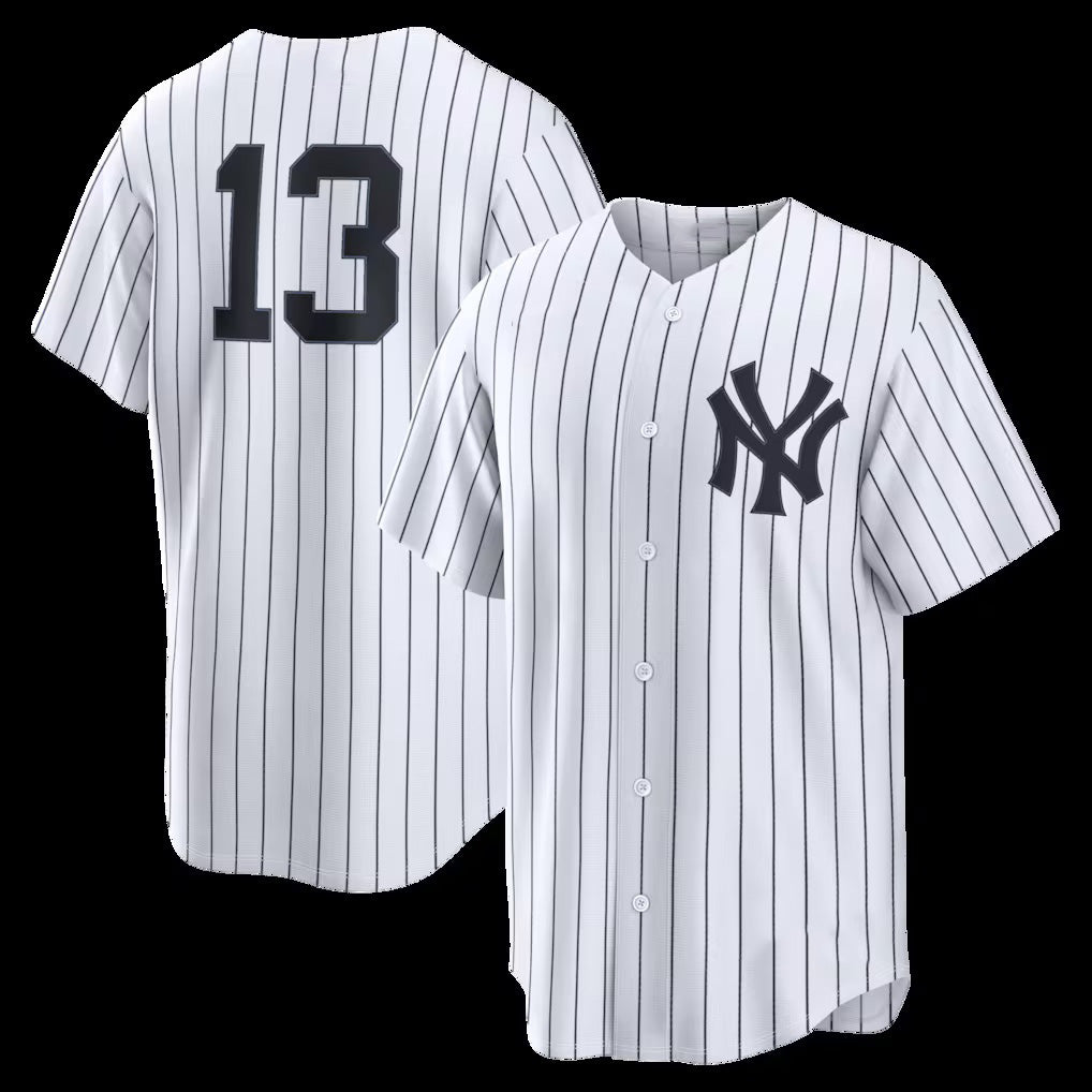 New York Yankees #13 Jazz Chisholm Jr. White MWATKINS Home Replica Jersey