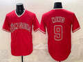 Los Angeles Angels #9 Zach Neto Red MWATKINS Stitched Jersey