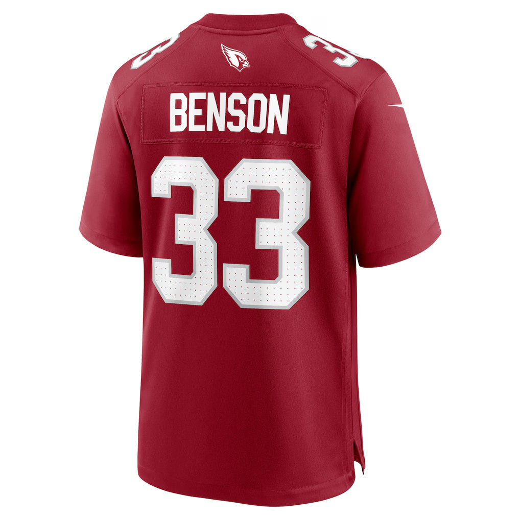 A.Cardinals #33 Trey Benson Cardinal MWATKINS Team Game Jersey