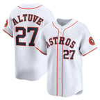 Houston Astros #27 Jose Altuve White MWATKINS Home Limited Player Jersey