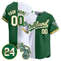 Custom Oakland Athletics White Green MWATKINS Jersey - Personalized