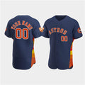 Custom Houston Astros Active Player Navy MWATKINS 60th Anniversary Flex Base Stitched Jersey