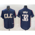 Cleveland Guardians #38 Steven Kwan Navy MWATKINS 2024 City Connect Limited Stitched Jersey