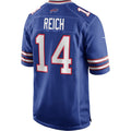 B.Bills #14 Frank Reich Royal MWATKINS Game Retired Player Jersey