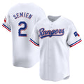 Texas Rangers #2 Marcus Semien White MWATKINS Home Limited Player Jersey