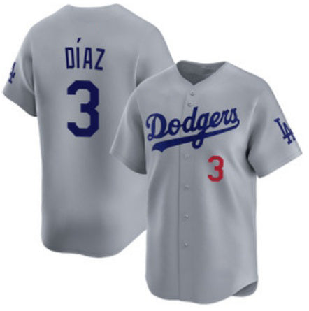 Los Angeles Dodgers #3 Edwin D¨ªaz Royal MWATKINS Limited Stitched Jersey