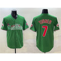 Philadelphia Phillies #7 Trea Turner Green MWATKINS Phanatic Limited Stitched Jersey