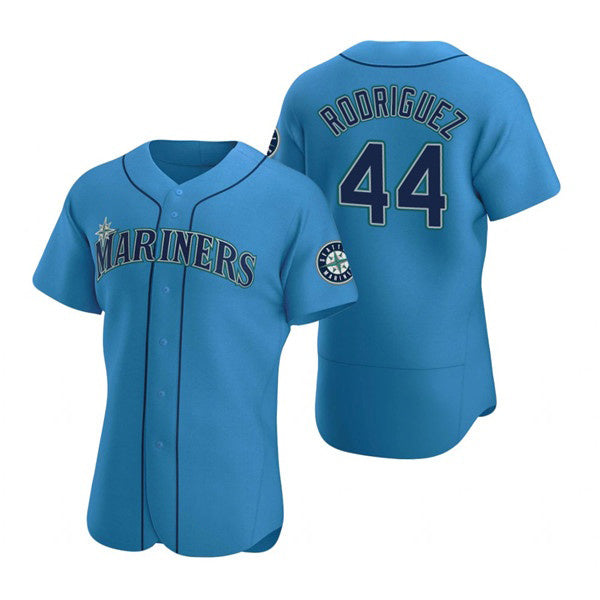 Seattle Mariners #44 Julio Rodr¨ªguez Royal MWATKINS Flex Base Stitched Jersey