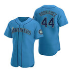 Seattle Mariners #44 Julio Rodr¨ªguez Royal MWATKINS Flex Base Stitched Jersey