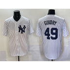 New York Yankees #49 Ron Guidry White MWATKINS Cool Base Stitched Jersey