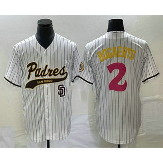 San Diego Padres #2 Xander Bogaerts White MWATKINS NEW 2023 City Connect Cool Base Stitched Jersey 2