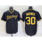 Pittsburgh Pirates #30 Paul Skenes Black MWATKINS Stitched Jersey