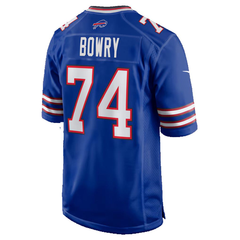 B.Bills #74 Jude Bowry Royal MWATKINS Team Game Jersey
