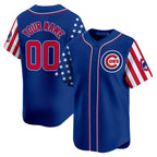 Custom Chicago Cubs 2024 Independence Day Vapor Premier Limited Jersey ¨C Royal MWATKINS