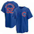 Chicago Cubs #52 Pete Crow-Armstrong Blue MWATKINS 2024 Cool Base Stitched Jersey
