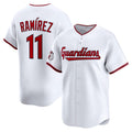 Cleveland Guardians #11 Jos¨¦ Ram¨ªrez White MWATKINS Home Limited Player Jersey