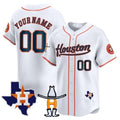 Custom Houston Astros Houston Rodeo Patch Vapor Premier Limited Jersey ¨C White 2 MWATKINS