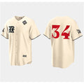 Texas Rangers #34 Nolan Ryan Cream MWATKINS 2023 World Series City Connect Stitched Jersey