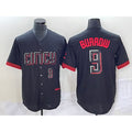 Cincinnati Reds #9 Joe Burrow Number Black MWATKINS 2023 City Connect Cool Base Stitched Jersey