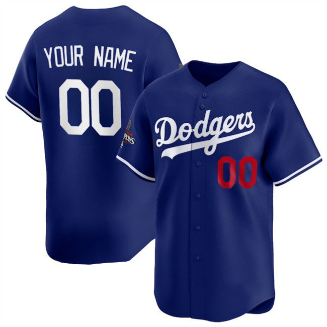 Cuatom Los Angeles Dodgers Active Player Royal MWATKINS 2024 World Series Champions Alternate Limited Stitched Jersey