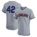 Cleveland Guardians #42 Jackie Robinson Gray MWATKINS Road 2024 Day Elite Jersey