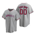 Custom Los Angeles Angels Gray MWATKINS Stitched Cool Base Road Jersey