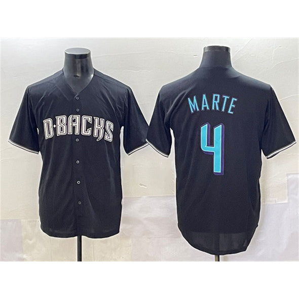 Arizona Diamondbacks #4 Ketel Marte Black MWATKINS Stitched Jersey