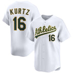 Oakland Athletics #16 Nick Kurtz White MWATKINS 2024 Home Limited Stitched Jersey