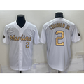 Miami Marlins #2 Jazz Chisholm Jr Number White MWATKINS 2022 All Star Stitched Cool Base Jersey