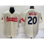 Los Angeles Angels #20 Jared Walsh Cream MWATKINS 2022 City Connect Cool Base Stitched Jersey
