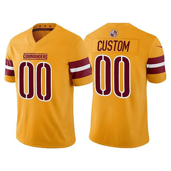 Custom W.Commanders 2022 Gold MWATKINS Vapor Untouchable Stitched Jersey