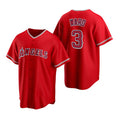 Los Angeles Angels #3 Waylor Ward Red MWATKINS Cool Base Stitched Jersey