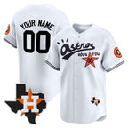 Custom Houston Astros Cactus Jack Style Vapor Premier Limited Jersey ¨C White MWATKINS