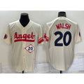 Los Angeles Angels #20 Jared Walsh Number Cream MWATKINS 2022 City Connect Cool Base Stitched Jersey