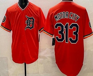 Detroit Tigers #313 Motor City Orange MWATKINS Limited Jersey