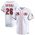 Cincinnati Reds #26 Chase Burns White MWATKINS Home Limited Stitched Jersey